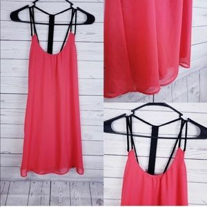 Charlotte Russe Coral Open Back Dress